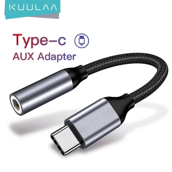 KUULAA c tipo 3,5 mm jack ausinių kabelis usb c iki 3,5 Aux ausinės, audio adapteris, skirtas 