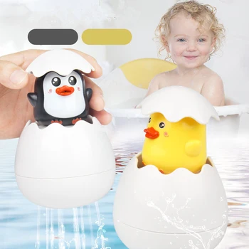 Kūdikio Maudymosi Žaislas Mielas Antis Pingvinas Kiaušinių Vandens Purškimo Purkštuvo, Vonios Kambarys Laistymo Dušo Plaukimas Vandens Žaislai Vaikams Dovanų