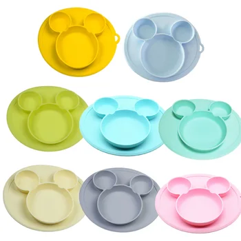 Kūdikių silikoninės plokštelės, Vaikams, Dubuo, Plokštės kūdikį krūtimi silikono dubenį kūdikių silikagelio patiekalus vaikams, stalo reikmenys