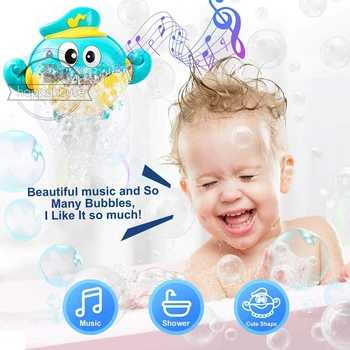 Kūdikių Vonios Žaislai Burbulas Mašina Krabų Varlė Muzikos Kids 