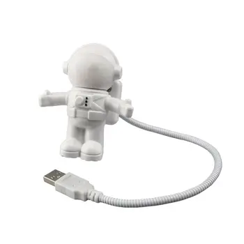 Kūrybos Astronautas Astronautas LED Lanksti USB Šviesos Naktį Šviesos Vaikams Žaislas F3ME