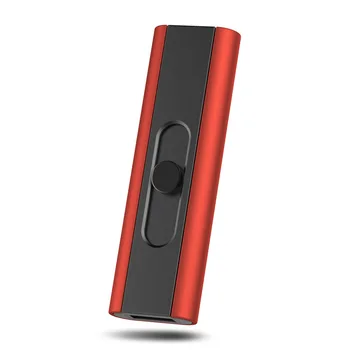 Kūrybos Mažas Įkraunamas USB Vėjo Flameless Elektros Elektroninių Įkrovimas Cigarečių Degiklio Nerūkomojo Super Žiebtuvėliai Vyras