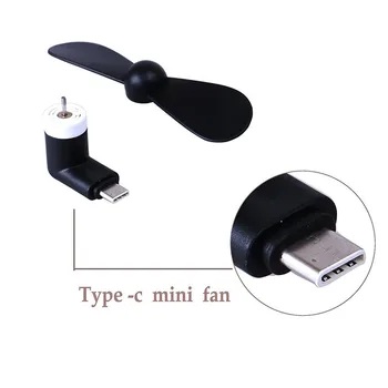 Kūrybos Mini Nešiojamieji Micro USB Ventiliatorius 5v 1w Mobiliojo Telefono USB Mini Gerbėjai Testeriai Tipo C C Tipo USB-C