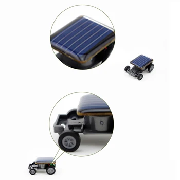 Kūrybos Mini Saulės energija Varomas Automobilio Modelis Saulės Žaislų Rinkinys Dalykėlių Švietimo Baby Vaikiški Žaislai Vaikams Keista, Juoda Juokingas Žaidimas
