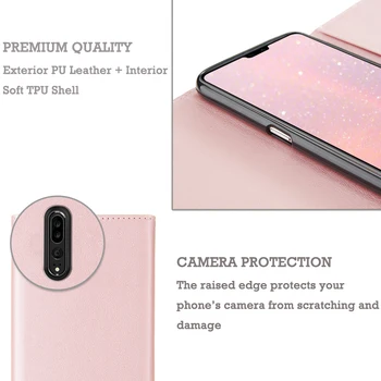 L-FADNUT Prabanga Apversti Piniginės Atveju, Huawei 30 Lite P20 Pro P9 Lite 2016 P Smart 2019 Telefono Maišas PU Odos Padengti 360 