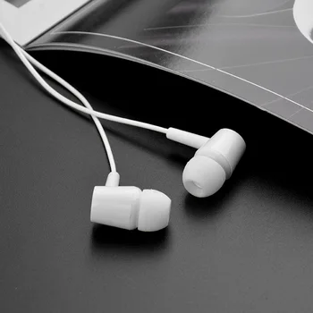 Laidinio ausinės 3,5 mm Ausinių Su Mic Volume Control vandeniui Muzikos, Žaidimų In-ear Sporto išjungti Ausinę-mikrofoną balta Ausinių muzikos MP3