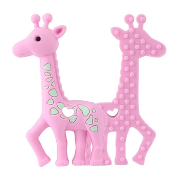 Laikyti&augti Žirafa, Elnias Silikono Teethers Kramtyti Baby Shower Dovana Pakabukas 