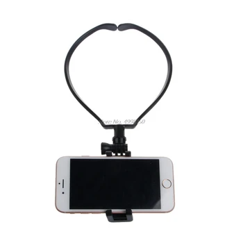 Laisvųjų rankų Telefono Stovas Nešiojami Pakabinti Ant Kaklo Turėtojas Mount Kit For iPhone Samsung Veiksmų kamera Kamera POV Dropship