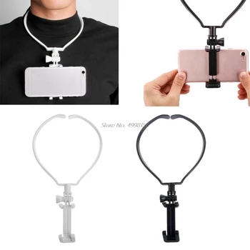 Laisvųjų rankų Telefono Stovas Nešiojami Pakabinti Ant Kaklo Turėtojas Mount Kit For iPhone Samsung Veiksmų kamera Kamera POV Dropship