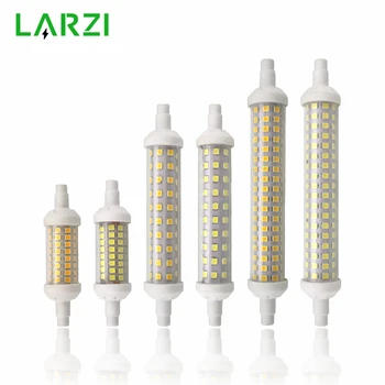 LARZI LED lemputė R7S 6w 9w 12w 78mm 118mm 135mm SMD 2835 Lampada LED Lemputė 220V 240V kukurūzų šviesos Energijos Taupymo Pakeisti Halogeninės Šviesos