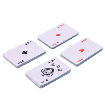 Lauko Kelionių Nešiojamų Mažas Žaisti Kortelės Skaidri Kieto Plastiko Pakuotėje Pakuotės Popieriaus Mini Stalo Žaidimas Pokerio
