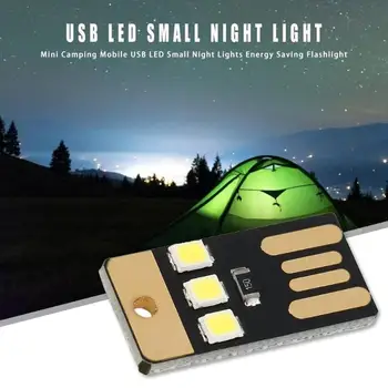 Lauko Mini Slim, Kempingas Naktį Pėsčiomis Palapinėms Lempos Šviesos Nešiojamų Energijos Taupymo Žibintuvėlis Mobile USB Mažas LED Apšvietimas