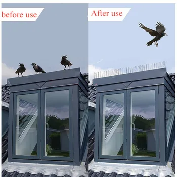 Lauko paukščių atbaidymo nerūdijančio Šuoliai Eco-friendly Anti Nagų Už Balandžių Pelėda Mažas Tvora stogo pasirašyti raštas Atgrasymo Priemonė