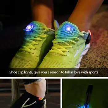 Lauko šviesos batų clip šviesos Multi-funkcija Naktį Paleisti Llights Veikia LED Blykstė, Iki Švyti Šviesos Šalis, Kelionės Rinkiniai