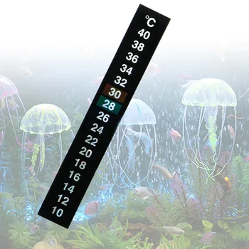 LCD 3D Kristalų Skaitmeninių Elektroninių Akvariumo Žuvų Bakas Termometras, Temperatūros Matuoklis Šaldytuvo Temperatūros Lipdukas Dviguba Skalė Klijuoti ant Dalių