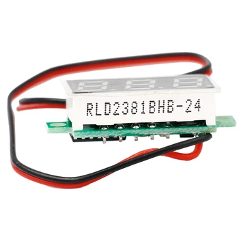 LCD skaitmeninis Skydelis voltmeter voltimetro Volt testeris, Matuoklis voltmetras DC 2.4 V-30 V 0.28 colių Motociklas, automobilis, 42% nuolaida