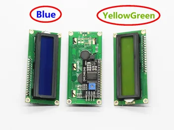 LCD1602+I2C LCD 1602 modulis Blue/Green screen PCF8574 IIC/I2C LCD1602 Adapterio plokštė