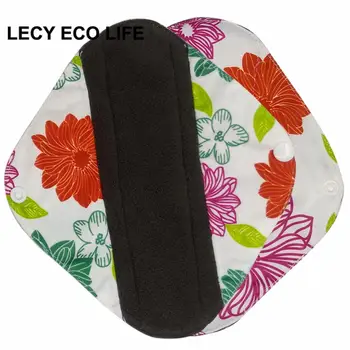 [Lecy Ekologinio Gyvenimo] Daugkartinio naudojimo lady šviesos dienas pagalvėlės audinys, atsparus vandeniui pantyliner su bambuko anglis vidinis, Moteriškos Higienos Produktų