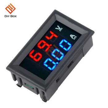LED Digital Voltmeter Ammeter DC 100V 10A Srovės voltmetras USB Įkroviklis Gydytojas Automobilį, Motociklą Volt Amp Detektorius Testeris