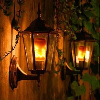 LED Dinaminis liepsnos poveikis lemputės Kelis režimas Kūrybos kukurūzų lempos Dekoratyvinis apšvietimas baras viešbučio restorane šalis E27