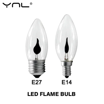LED Liepsnos Poveikis Lemputė E27 E14 LED Žvakių Šviesoje 