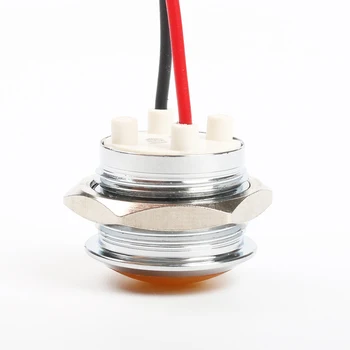 LED Metalo lemputė 16mm vandeniui Signalo žibinto LEMPUTĖ 3V 6 V 12V 24V 220v varžtas prisijungti raudona geltona mėlyna balta 16ZSD.QX.X
