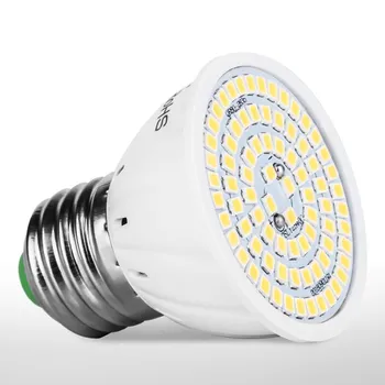 LED Prožektoriai, GU10 E27 MR16 LED Lempos Lemputė 220V 48 60 80LEDs 2835 SMD Šiltai Balta Šaltai Balta Šviesa, Namų Lampada LED Apšvietimas