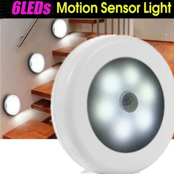 LED Spinta Žibintai Spinta Belaidžio Sienos Lempos Magnetinio Koridoriaus Laiptų Šviesos Virtuvės, Miegamojo Naktį Smart Nuotolinio Valdymo Lempos