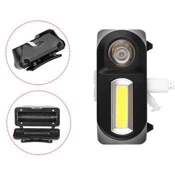 LED Žibintai Nešiojamas Mini XPE+COB Priekiniams USB Įkraunamas Žibintuvėlis Žibintų Q5 Žibintas Žibintuvėlis, Lauko Kempingas Žibintuvėlis