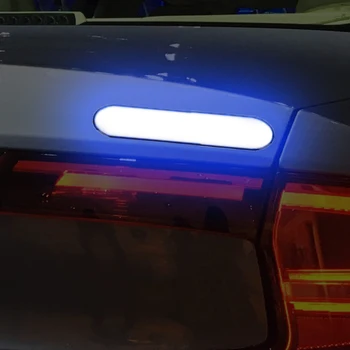 LEEPEE 4 Spalvos Automobilio šviesą Atspindintys Lipdukai 2vnt Automobilių Durų Lipdukas, Decal, Atšvaitinės Juostelės, Juostos Įspėjimo Saugos Ženklo Automobilių-stilius