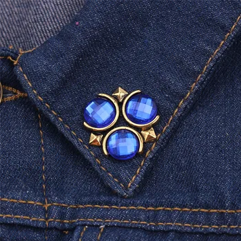 Legend of Zelda Sagės sagės smeigtukai senovės bronzos kristalų broche mados atlapas pin vyrų, moterų papuošalai broche femme bijoux