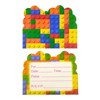 Lego Blokai Temą Gimtadienio Reikmenys Vienkartiniai Indai Nustatyti Staltiesė Popieriaus Plokštės Puodeliai Berniukams, Kūdikių Dušas Apdaila