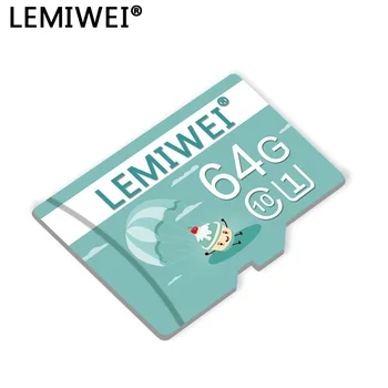 Lemiwei Atminties Kortelę 64GB 32GB Aukštos Kokybės Telefono T Flash Kortelės 16GB 8GB Vasarą Ledų 10 Klasė U1 UHS-I TF Kortelė