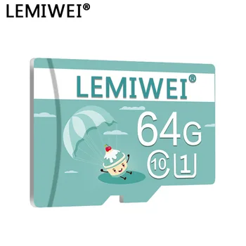 Lemiwei Atminties Kortelę 64GB 32GB Aukštos Kokybės Telefono T Flash Kortelės 16GB 8GB Vasarą Ledų 10 Klasė U1 UHS-I TF Kortelė