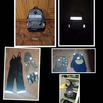 LENGVAI DIY 5CM/2.50 CM Ryškiai sidabriškai klasės Šilumos Perdavimo Atšvaitinės juostelės medžiaga, geležies drabužiai, krepšiai, batai