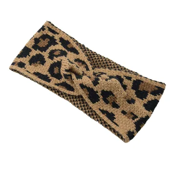 LEVAO Leopard Megzti Lankelis Lankas-Mazgas Kirto Plaukų Juosta Moterų, Mergaičių, Rudenį, Žiemą, Plaukų ir Apvyniokite Šiltu Plaukų Aksesuarai Populiarus
