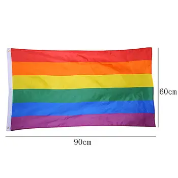 LGBT Išdidumo Vėliava, 1 Vnt 90 x 60cm LGBT Vėliava Lesbiečių, Gėjų Spalvinga Vaivorykštė Vėliava Gėjų Namų Dekoro Gėjų Draugiškas LGBT Vėliava