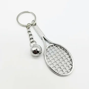 Lieti Teniso Raketės Keychain Maišelį pakabukas raktų žiedas sporto Key Chain dovanos, reklamos dovanos, K2398
