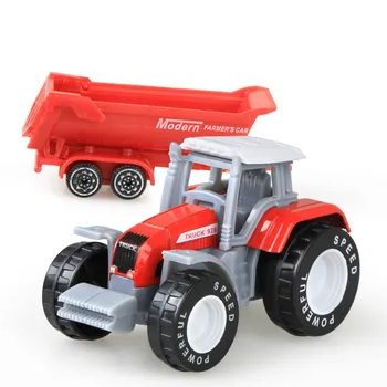 Lieto Ūkio Transporto priemonės Mini Automobilio Modelį Inžinerijos Automobilio Modelio Traktoriaus Inžinerijos, Automobilių, Traktoriaus, Žaislų, Modelis Vaikams Kalėdų Dovana