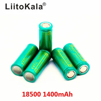 LiitoKala Lii-14A 18500 1400mAh 3.7 V 18500 Baterijos Įkrovimo Baterija (akumuliatorius Recarregavel Ličio Li-ion Batteies LED Žibintuvėlis