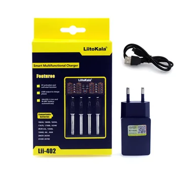 Liitokala Lii-500 Lii202 Lii402 LiiS1 Lii100 18650 Įkroviklis 1.2 V, 3,7 V 3.2 V AA/AAA 26650 NiMH li ion baterija, 