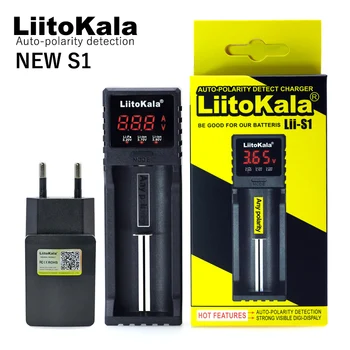 LiitoKala Lii-S1 Lii-S2 Lii-S4 202 402 3.2 V LiFePO4), 3,7 V/3.85 V 18650 ličio jonų baterija, kroviklis, ni-cd AA AAA 26650