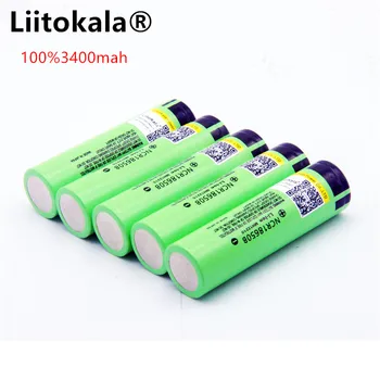 Liitokala Naujas Originalus 18650 NCR18650B 3400 mah Li-ion baterija 3.7 V 3400 baterija