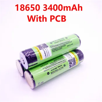 Liitokala originalus 18650 3400mAh baterija 3,7 V ličio-jonų Rechargebale PCB saugomų NCR18650B baterija