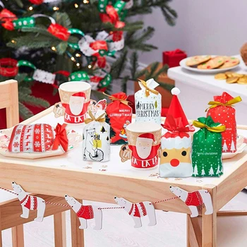 Linksmų Kalėdų Dovanų Maišeliai Kalėdų Senelio Elnių Kalėdų Medis, Saldainių Krepšiai, Kalėdų Papuošalų, Namų Navidad 