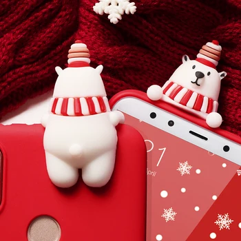 Linksmų Kalėdų Elnias Spausdinimo Minkštos TPU Case For Xiaomi Redmi Mi CC9e CC9 8 9 A2 Lite SE Explorer 7 Pastaba 6 5 Pro A1 5X 6X S2, Y2 Atveju