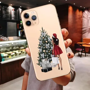 Linksmų Kalėdų Princesė Moterų boss kavos Telefono dėklas Skirtas iphone, 11 Pro Max 2019 SE 7 8 Plus XS Max XR 