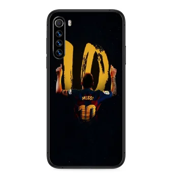 Lionelis Messi Futbolo Telefoną Atveju Xiaomi Redmi Pastaba 4A 4X 5 6 6A 7 7A 8 8A 4 5 5A 8T Plus Pro Juodo Dangtelio Mados