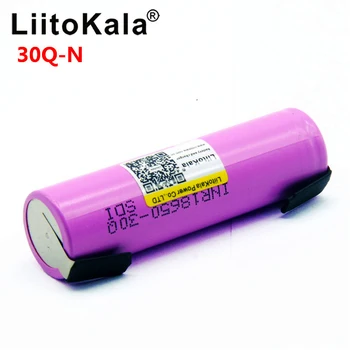 Litokala Originalus 18650 Baterija INR18650 30Q 20A 3000mah Išleidimo Li-ion Įkrovimo 18650 Baterija