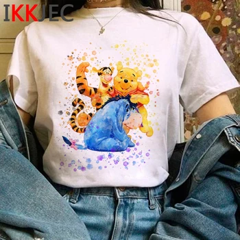 Lokys Kawaii Juokingas Animacinių filmų Marškinėliai Mielas Anime Harajuku 90s Marškinėlius Ullzang Grafinis korėjos Stiliaus marškinėliai Streetwear Viršuje Tees Moteris